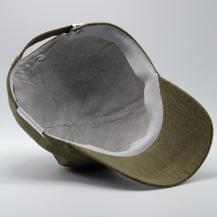 Insida och foder på olivgrön Wigéns Baseball Contemporary Cap