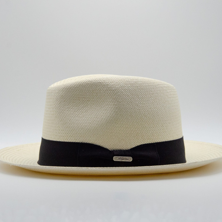 Wigéns Panama Hat med svart hattband bakifrån