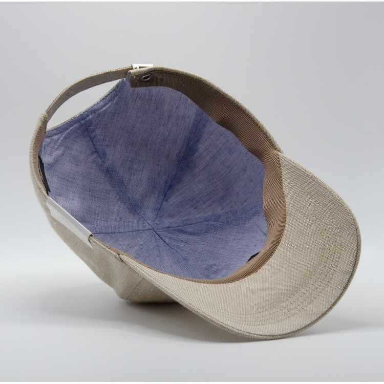Insida och foder på beige Wigéns Baseball Contemporary Cap