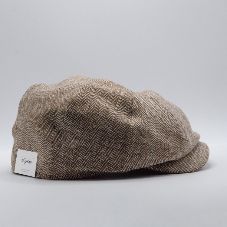 Baksida på beigemelerad Wigéns News Boy Classic Cap