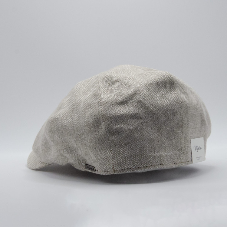 Baksida på ljusbeige Wigéns News Boy Classic Cap