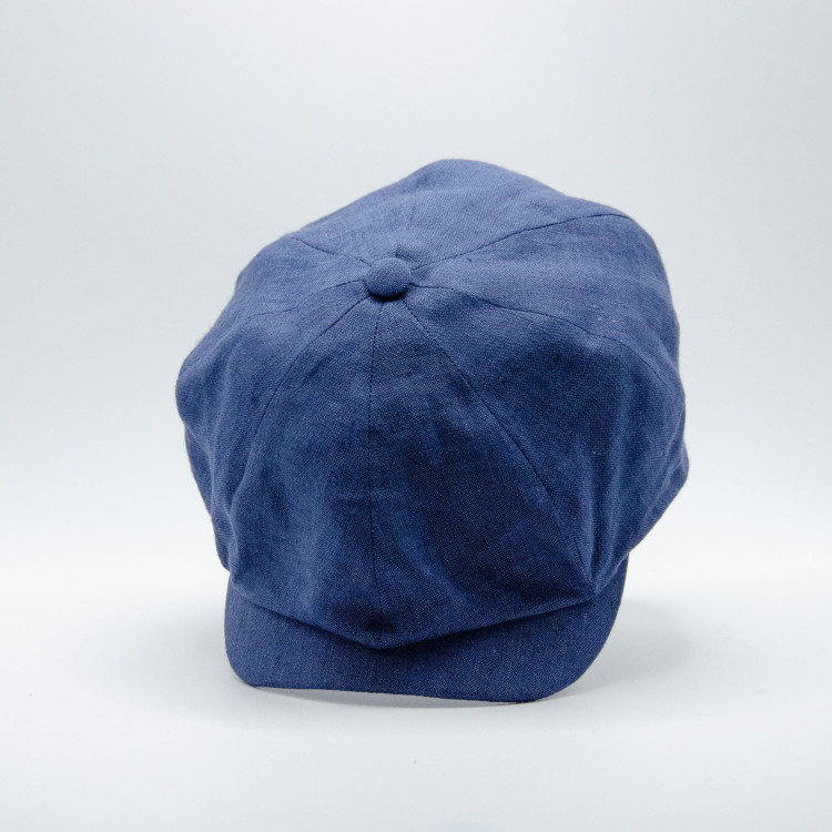 Blå Wigéns News Boy Classic Cap sedd bakifrån