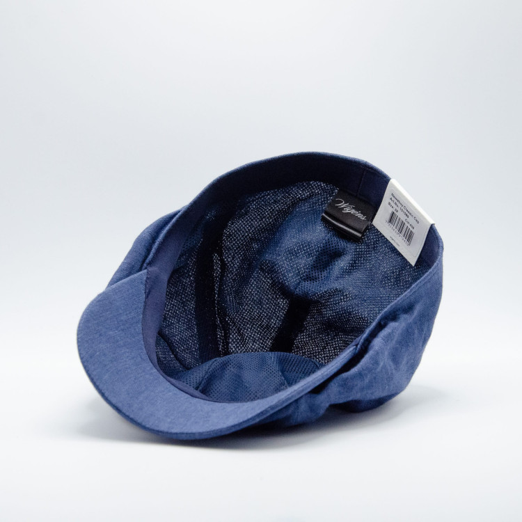 Insida av blå Wigéns News Boy Classic Cap med foder