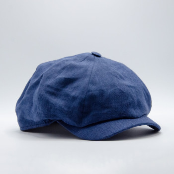 Wigéns News Boy Classic Cap i blått linne